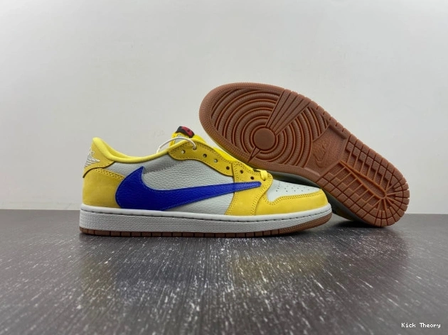 Kicktheory Canary Air 1 Low Jordan x Travis DZ4137-700 Scott OG 0702